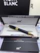 Perfect Replica Mont Blanc Daniel Defoe Ballpoint Pen - Black Resin Gold Clip (2)_th.jpg